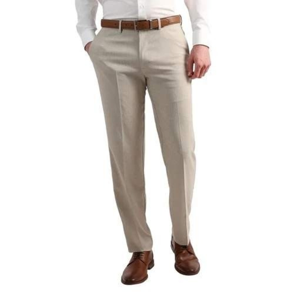 Kenneth Cole Reaction Dress Pant Mens 40x29 Tan New Techni-Cole Slim Fit Stretch